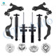 Set of 12 Front Lower Control Arm Ball Joint-Wheel Hub Bearing Assembly-Suspension Strut Assembly-Rear Upper Rearward Control Arm-Wheel Hub Bearing Assembly-Shock Absorber For 2007-2010 Saturn Outlook