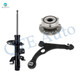 Set of 3 Front Right Lower Control Arm Ball Joint-Wheel Hub Bearing Assembly-Suspension Strut Assembly For 2015-2017 Chrysler 200 Set of 3 Front Right Lower Control Arm Ball Joint-Wheel Hub Bearing Assembly-Suspension Strut Assembly For 2015-2017 Chrysler 200