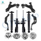 Set of 12 Front Lower Control Arm Ball Joint-Wheel Hub Bearing Assembly-Suspension Strut Assembly-Rear Upper Rearward Control Arm-Wheel Hub Bearing Assembly-Shock Absorber For 2017 GMC Acadia Limited
