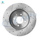 Front 262mm Drilled Slotted Brake Disc Rotors Replacement For 2007-2013 Honda FIT