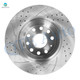 Set of 4 Front 312mm-Rear 285.8mm Drilled Slotted Brake Disc Rotors Replacement For 2016 2017 Audi A3 Sportback E-Tron