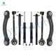 Set of 8 Front Lower Forward Control Arm Ball Joint-Suspension Strut Assembly-Rear Upper Forward Control Arm-Complete Shock Absorber Kit For 2006-2010 Chrysler 300