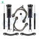 Set of 8 Front Upper Control Arm Ball Joint-Quick Complete Strut-Coil Spring Assembly-Rear Upper Forward Control Arm-Shock Absorber For 2006-2008 Dodge Charger