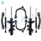 Set of 8 Front Upper Control Arm Ball Joint-Suspension Strut Assembly-Rear Upper Forward Control Arm-Shock Absorber For 2016 Chrysler 300 Monotube