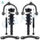 Set of 8 Front Upper Control Arm Ball Joint-Quick Complete Strut-Coil Spring Assembly-Rear Upper Forward Control Arm-Shock Absorber For 2016 Chrysler 300 V6