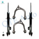 Set of 4 Front Upper Control Arm Ball Joint-Suspension Strut Assembly For 2005-2008 Chrysler 300 w/o High Performance?Suspension