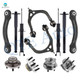 Set of 12 Front Upper Control Arm Ball Joint-Rear Upper Forward Control Arm-Wheel Hub Bearing-Suspension Strut Assembly-Complete Shock Absorber Kit For 2006-2009 Dodge Charger Set of 12 Front Upper Control Arm Ball Joint-Rear Upper Forward Control Arm-Wheel Hub Bearing-Suspension Strut Assembly-Complete Shock Absorber Kit For 2006-2009 Dodge Charger