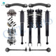 Set 12 Front Lower Forward Control Arm Ball Joint-Rear Upper Forward Control Arm-Wheel Hub Bearing-Quick Complete Strut-Shock For 2005-2009 Chrysler 300 Exc. Performance Susp.