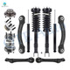 Set of 12 Front Lower Rearward-Rear Upper Forward Control Arm-Wheel Hub Bearing Assembly-Quick Complete Strut-Coil Spring Assembly-Shock Absorber For 2006-2009 Dodge Charger