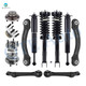 Set 12 Front Lower Rearward-Rear Upper Forward Control Arm-Wheel Hub Bearing-Quick Complete Strut-Coil Spring-Shock Absorber For 2005-2009 Chrysler 300 Exc. Performance Suspension