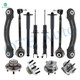 Set of 12 Front Lower Forward Control Arm Ball Joint-Rear Upper Forward Control Arm-Wheel Hub Bearing-Suspension Strut-Complete Shock Absorber Kit For 2006-2009 Chrysler 300 Set of 12 Front Lower Forward Control Arm Ball Joint-Rear Upper Forward Control Arm-Wheel Hub Bearing-Suspension Strut-Complete Shock Absorber Kit For 2006-2009 Chrysler 300