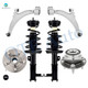 Set of 6 Front Lower Control Arm Ball Joint-Wheel Hub Bearing Assembly-Quick Complete Strut-Coil Spring Assembly For 2011 Buick Regal