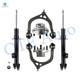 Set of 6 Front Upper Control Arm Ball Joint-Wheel Hub Bearing Assembly-Suspension Strut Assembly For 2006-2010 Chrysler 300