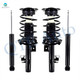 Set 4 Front Quick Complete Strut-Coil Spring-Rear Shock For 2008-2010 Volvo V70 w/ Suspension Codes 36, 37