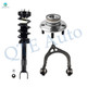 Set of 3 Front Right Upper Control Arm Ball Joint-Wheel Hub Bearing Assembly-Quick Complete Strut-Coil Spring Assembly For 2012 Chrysler 300