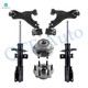 Set of 3 Front Lower Control Arm Ball Joint-Wheel Hub Bearing Assembly-Suspension Strut Assembly For 2013-2016 GMC Acadia