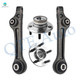 Set of 4 Front Lower Rearward Control Arm-Wheel Hub Bearing Assembly For 2011-2014 Dodge Charger