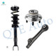 Set of 3 Front Lower Rearward Control Arm-Wheel Hub Bearing Assembly-Quick Complete Strut-Coil Spring Assembly For 2012 Chrysler 300