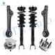 Set of 6 Front Lower Rearward Control Arm-Wheel Hub Bearing Assembly-Quick Complete Strut-Coil Spring Assembly For 2012-2023 Chrysler 300