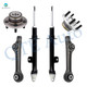 Set of 6 Front Lower Rearward Control Arm-Wheel Hub Bearing Assembly-Suspension Strut Assembly For 2012-2014 Dodge Charger