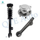 Set of 3 Front Lower Rearward Control Arm-Wheel Hub Bearing Assembly-Quick Complete Strut-Coil Spring Assembly For 2015-2023 Dodge Charger RWD
