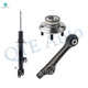 Set of 3 Front Lower Rearward Control Arm-Wheel Hub Bearing Assembly-Suspension Strut Assembly For 2011 Dodge Charger