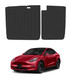 Rear Seatback Mats for Tesla Model 3 2017-2023 (Except Highland), All Weather Protection, Custom Fit,TPE Material