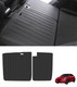 Rear Seatback Mats for Tesla Model 3 2017-2023 (Except Highland), All Weather Protection, Custom Fit,TPE Material