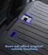 Rear Seatback Mats for Tesla Model 3 2017-2023 (Except Highland), All Weather Protection, Custom Fit,TPE Material