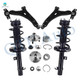Set of 6 Front Lower Control Arm Ball Joint-Wheel Hub Bearing Assembly-Quick Complete Strut-Coil Spring Assembly For 2008-2011 Ford Focus