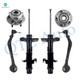 Set of 6 Front Lower Forward Control Arm Ball Joint-Wheel Hub Bearing Assembly-Suspension Strut Assembly For 2013-2015 Chevrolet Camaro