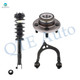 Set of 3 Front Right Upper Control Arm Ball Joint-Wheel Hub Bearing Assembly-Quick Complete Strut-Coil Spring Assembly For 2009 2010 Dodge Challenger R/T