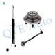 Set of 3 Front Left Lower Forward Control Arm Ball Joint-Wheel Hub Bearing Assembly-Suspension Strut Assembly For 2009 2010 Dodge Challenger V8