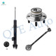 Set of 3 Front Left Lower Forward Control Arm Ball Joint-Wheel Hub Bearing Assembly-Suspension Strut Assembly For 2006-2008 Dodge Magnum w/ Performance Suspension