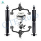 Set of 6 Front Upper Control Arm Ball Joint-Wheel Hub Bearing Assembly-Shock Absorber For 1997-2002 Ford Crown Victoria Exc. Police Car and Taxi