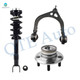 Set of 3 Front Right Upper Control Arm Ball Joint-Wheel Hub Bearing Assembly-Quick Complete Strut-Coil Spring Assembly For 2011 Dodge Challenger