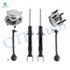 Set of 6 Front Lower Forward Control Arm Ball Joint-Wheel Hub Bearing Assembly-Suspension Strut Assembly For 2015-2023 Dodge Challenger