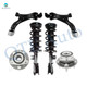 Set of 6 Front Lower Control Arm Ball Joint-Wheel Hub Bearing Assembly-Quick Complete Strut-Coil Spring Assembly Replacement For 2010-2017 GMC Terrain L4