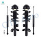 Set of 4 Front Quick Complete Strut-Coil Spring Assembly-Rear Shock Absorber For 2019-2021 Jeep Cherokee FWD