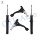 Set of 4 Front Lower Control Arm-Suspension Strut Assembly Replacement For 2006-2008 Hyundai Sonata