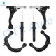Set of 6 Front Lower Control Arm-Upper Control Arm Ball Joint-Suspension Strut Assembly Replacement For 2006-2010 Hyundai Sonata