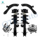 Set of 6 Front Lower Control Arm Ball Joint-Wheel Hub Bearing Assembly-Quick Complete Strut-Coil Spring Assembly For 2013-2019 Nissan NV200