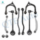 Set of 8 Front Lower Forward-Upper Control Arm Ball Joint-Rear Upper Rearward-Lower Rearward Control Arm For 2015 2016 Dodge Charger RWD
