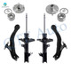 Set of 6 Front Lower Control Arm Ball Joint-Wheel Hub Bearing Assembly-Suspension Strut Assembly Replacement For 1999-2003 Toyota Solara