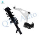 Front Left Lower Control Arm Ball Joint-Quick Complete Strut-Coil Spring Assembly For 2014-2020 Acura MDX