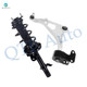 Front Left Lower Control Arm Ball Joint-Quick Complete Strut-Coil Spring Assembly For 2017-2019 Honda Ridgeline FWD
