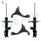 Set of 4 Front Lower Control Arm-Suspension Strut Assembly For 2009-2011 Hyundai Elantra