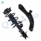 Front Right Lower Control Arm Ball Joint-Quick Complete Strut-Coil Spring Assembly For 2014-2019 Nissan Sentra