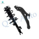Front Left Lower Control Arm Ball Joint-Quick Complete Strut-Coil Spring Assembly For 2015-2020 Toyota Sienna AWD