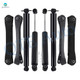 Set of 8 Front Upper Control Arm-Steering Damper-Rear Lower Control Arm-Shock Absorber For 1997-2006 Jeep TJ